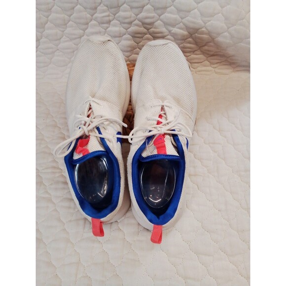 Man's Nike White Tennis Shoes Size 12 Some Wear See Pnotos - Picture 11 of 14